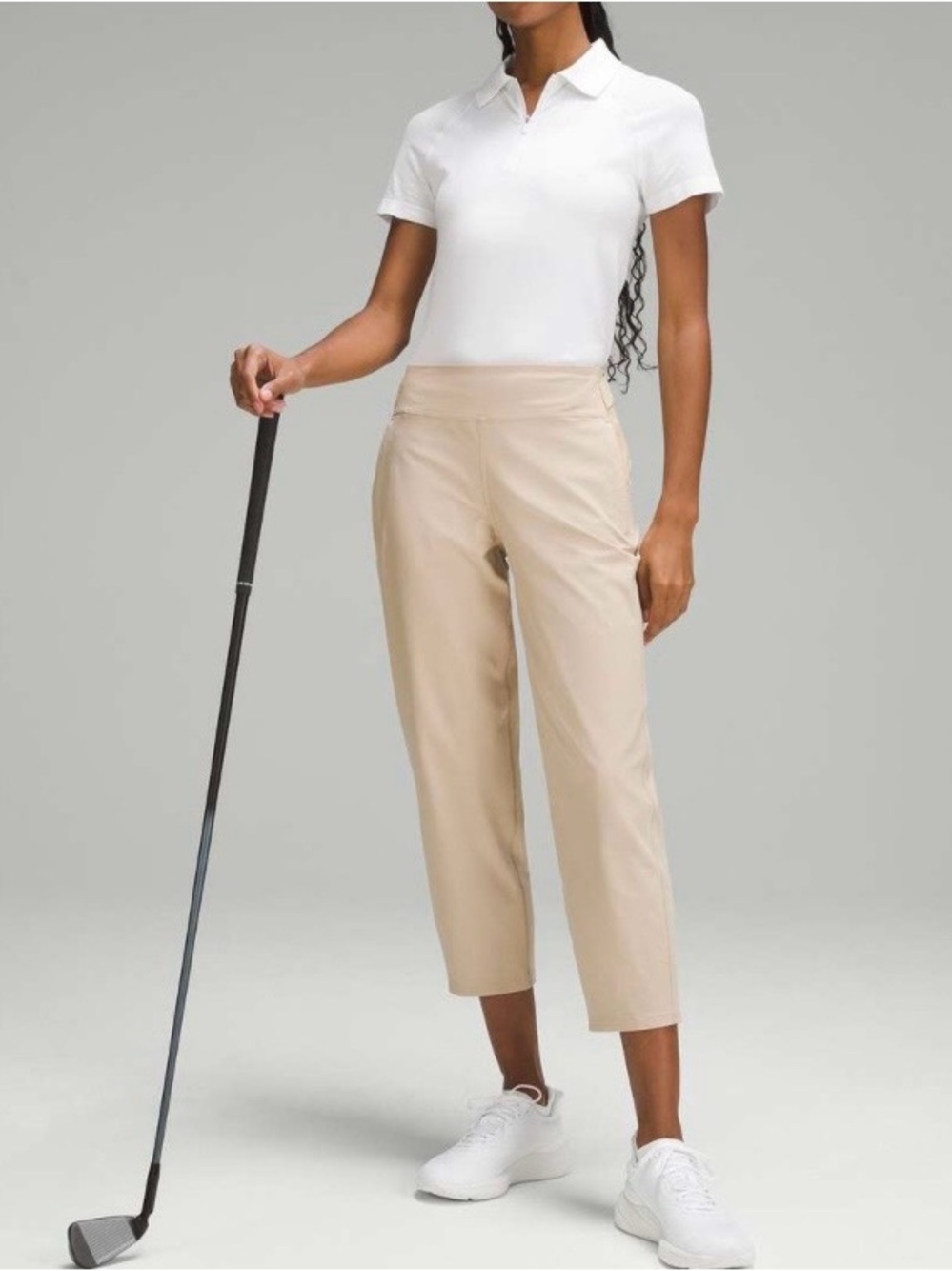 LULULEMON- Warpstreme Multi-Pocket Mid-Rise Golf Cropped Pant 24" Trench Size 4
